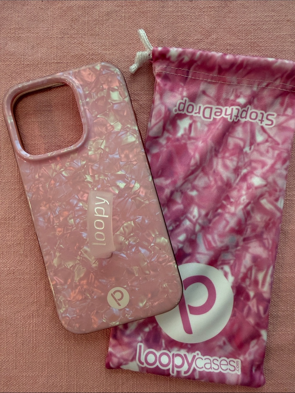 Loopy Pink Pearl iPhone 16 Pro Case  - Loopy Case